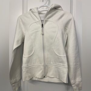 Lululemon scuba hoodie in size 4 white